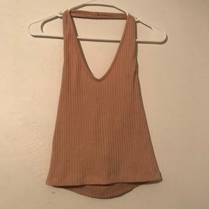 Nude halter top